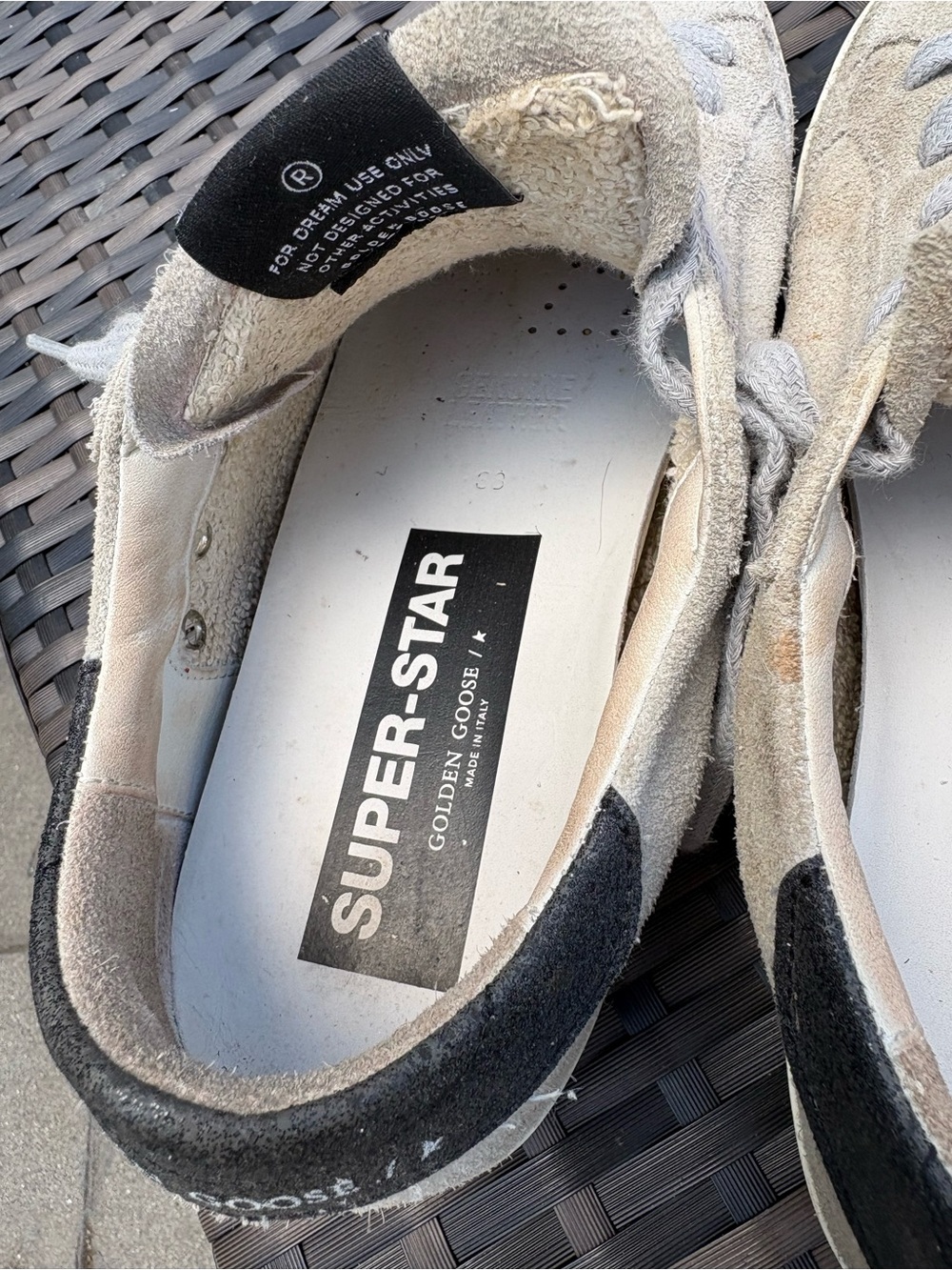 Golden GooSuede Star Sneakers in Light Gray - Picture 4 of 5